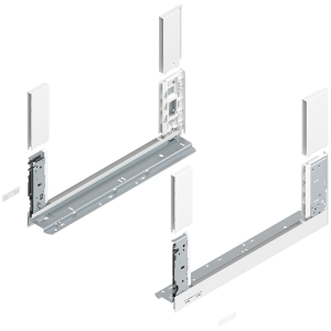Prowadnice boki szuflady BLUM  LEGRABOX Free, wys."C", NL=450 mm, stalowe, komplet, jedwabiście biały mat