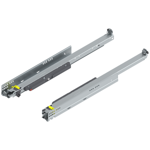 Szyny do szuflad BLUM 760H6000T MOVENTO 40 kg., NL 600 mm., ze zintegrowanym Tip On (wymaga sprzęgła T51.7601) w opakowaniu 4/0