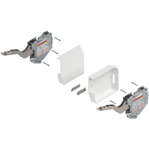 BLUM 20K2C00T06 AVENTOS HK-S jedwabiście biały do małych frontów uchylnych, siłownik, współczynnik mocy=400-1000 przy 2 szt., do TIP-ON