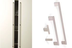 Uchwyt meblowy VIEFE GRAF MINI 0430 rozstaw 256, długość 278 stal szlachetna, inox 0430256L24