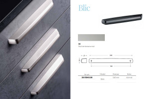 PEKA SCHUCO 28.92042.00 Blic - uchwyt meblowy/ 160 mm/ stal nierdzewna dawniej UNION KNOPF
