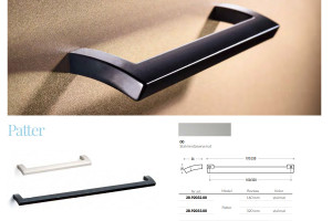 PEKA SCHUCO 28.92032.00 Patter - uchwyt meblowy/ 160 mm/ stal nierdzewna dawniej UNION KNOPF