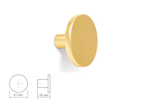 Uchwyt meblowy VIEFE 0168 COMO złoty szlifowany FI41 0168041Z28