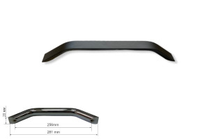 Uchwyt meblowy SM200-256-04 kolor czarny mat, rozstaw otworów 256mm, długość 281mm