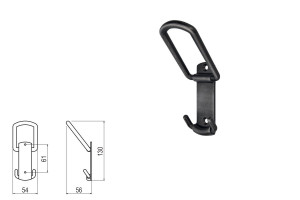 Uchwyt meblowy SIRO 1821/ZN75 efekt szczotkowanego żelaza
