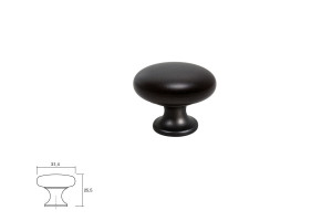 Uchwyt meblowy VIEFE 0393 DUKE czarny mat 0393031ZM2