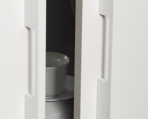 Uchwyt meblowy VIEFE PEAK 0444 rozstaw 448/160, długość 500 biały mat 0444448LM1