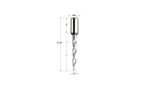 CMT 314.100.22 Wiertło P HWM D=10 I=35 L=70 S=10x27 LH XTREME-HWM