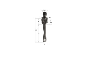 CMT 327.100.12 Wiertło HW NP gw-trzp.GZ D=10 I=30 LB=45 S=M10/11x4 LH