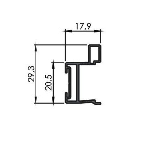 LAGUNA MODERN WIDE rączka aluminiowa złoto industrial 88730015