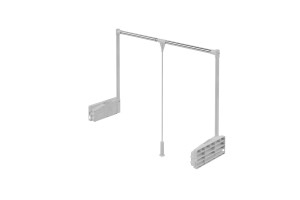 PANTOGRAF - wieszak do wysokiej zabudowy BIAŁY, 850-1150mm obciążenie 10kg STARAX S-6013-W