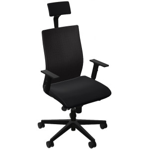 ERGONOMICZNE Nowy Styl Krzesło INTRATA O-12 HRUA-TS25 black -R20I-FST-tapicerka SEMPRE SM-01-SH