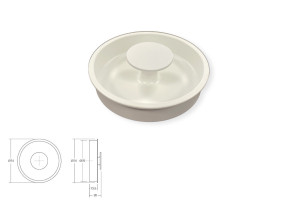 Uchwyt meblowy VIEFE DIPO 0556 rozstaw 0, długość 70 biały mat 0556070ZM1