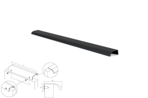 Uchwyt meblowy VIEFE 0372/0544 ONA czarny szlif 0372544L30