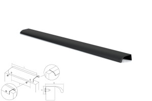 Uchwyt meblowy VIEFE 0372/1056 ONA czarny szlif 03721056L30
