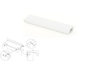 Uchwyt meblowy VIEFE 0372/0128 ONA biały mat 0372128LM1