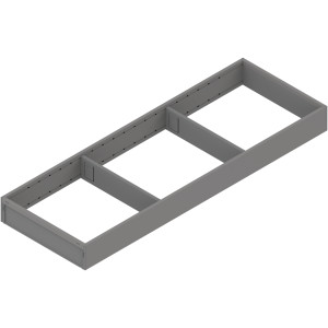 BLUM ZC7S600RS2 AMBIA-LINE ramki do szuflady standardowej, do LEGRABOX/MERIVOBOX, stal, dł.=600 mm, szerokość=200 mm szary indium mat