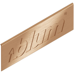 BLUM ZA7.0709.BTAB LEGRABOX Zaślepka, prawy , lewy, wysokość K, prostokątna, symetr., pogłębiony (blum) miedziany szczot. wzdł.