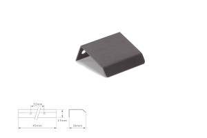 Uchwyt meblowy VIEFE 0117/032 CURVE grafit 0117032L31