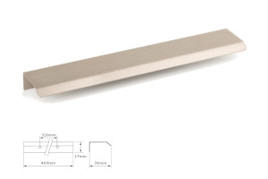 Uchwyt meblowy VIEFE 0117/0320 CURVE stal szlachetna, inox 0117320L24