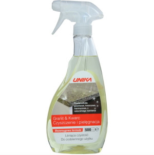 Granit & Kwarc. Płyn/środek do pielęgnacji powierzchni granitowych i kwarcowych 500ml UNIKA