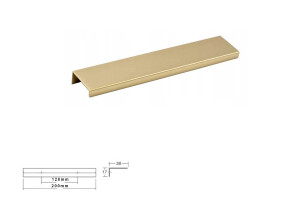 Uchwyt meblowy VIEFE 0518 WAY ciemny mosiądz szczotkowany 0518128L29