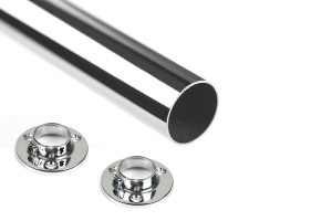 Drążek okrągły fi 25 chrom (1szt=3m) + rozety