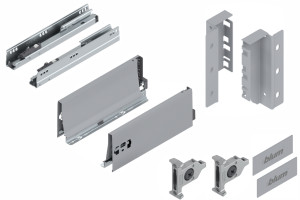 Szuflada Blum Tandembox 270mm, Średnia "K", Wewnętrzna, Szara, 30 kg