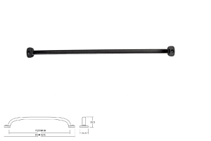 Uchwyt meblowy VIEFE 0506/320 FIRM czarny strukturalny 0506320ZM22