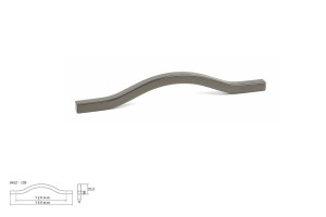 Uchwyt meblowy VIEFE BRAVE 0452 rozstaw 128, długość 160 metaliczny szary 0452128FM23