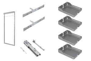 PEKA 01.1301.KPL/S DISPENSA Libell 1200-1600/ 150/ 4/ szara (3/4 wysuw)