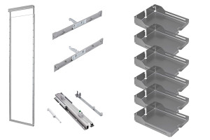 PEKA 01.1303.KPL/S DISPENSA Libell 1900-2300/ 150/ 6/ szara (3/4 wysuw)