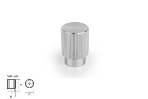 Gałka meblowa VIEFE ARPA 0583 rozstaw 0, średnica 22 stal szlachetna, inox 05830022L24