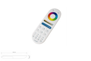 Oświetlenie meblowe MULTI - Pilot 4-strefowy RF biały 5w1 (MONO, BICOLOR, RGB,RGBW, RGB+CCT) . Design Light MULTI-PILOT-BI-01