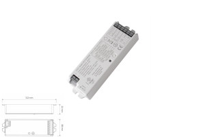 Oświetlenie meblowe MULTI - Sterownik RF biały 5w1 (MONO, BICOLOR, RGB,RGBW, RGB+CCT) BEZ PILOTA. Design Light MULTI-STER-BI-01