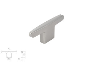Uchwyt meblowy SIRO 2570-80ZN27 inox, efekt stali szlachetnej