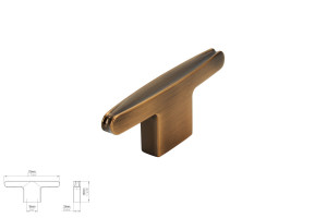 Uchwyt meblowy SIRO 2570-80ZN79 stary mosiądz szczotkowany