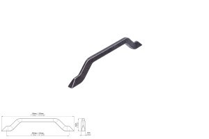 Uchwyt meblowy SIRO 2471-186ZN78 efekt młotkowanego żelaza