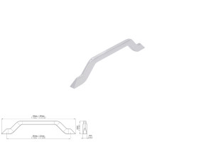 Uchwyt meblowy SIRO 2471-186ZN1 chrom połysk