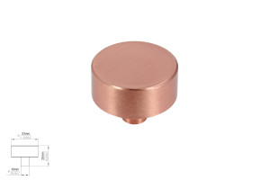 Gałka meblowa SIRO 2508-33ZN74 miedź szczotkowana matowa