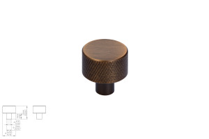 Uchwyt meblowy SIRO 2464-24ZN79 stary mosiądz szczotkowany