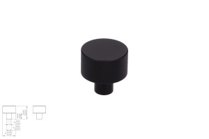Uchwyt meblowy SIRO 2464-24PB12 czarny matowy