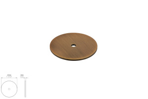 Szyld meblowy SIRO 2490-42ZN79 antyczny mosiądz