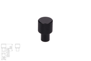 Uchwyt meblowy SIRO 2464-16PB12 czarny matowy