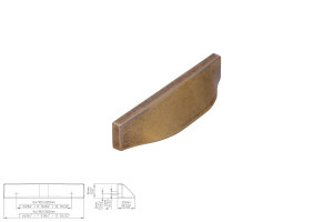 Uchwyt meblowy SIRO 2447-94ZN83 antyczne złoto