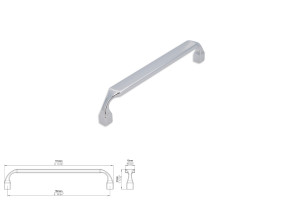 Uchwyt meblowy SIRO 2440-170ZN1 chrom połysk