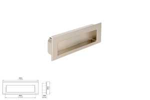 Uchwyt meblowy SIRO 2382-112ZN21ZN81 efekt stali nierdzewnej, efekt stali szlachetnej