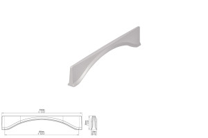 uchwyt meblowy SIRO 2340-173ZN27 efekt stali szlachetnej