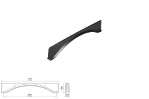 uchwyt meblowy SIRO 2340-173ZN68 antracyt matowy