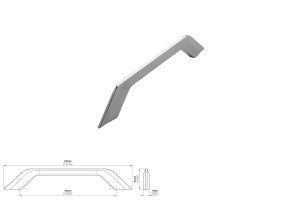 Uchwyt meblowy SIRO 2267-211ZN1 chrom połysk